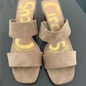 Circus by Sam Edelman Beige Suede Mules